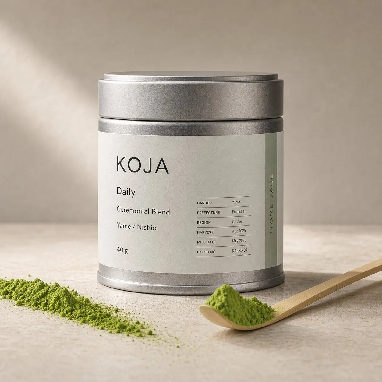 KOJA Daily Matcha-Blend Dose 30 g für jeden Tag