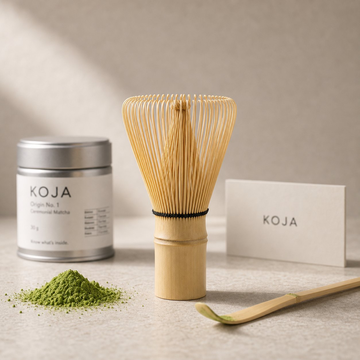 Chasen Bambusbesen für Matcha mit 80 Borsten