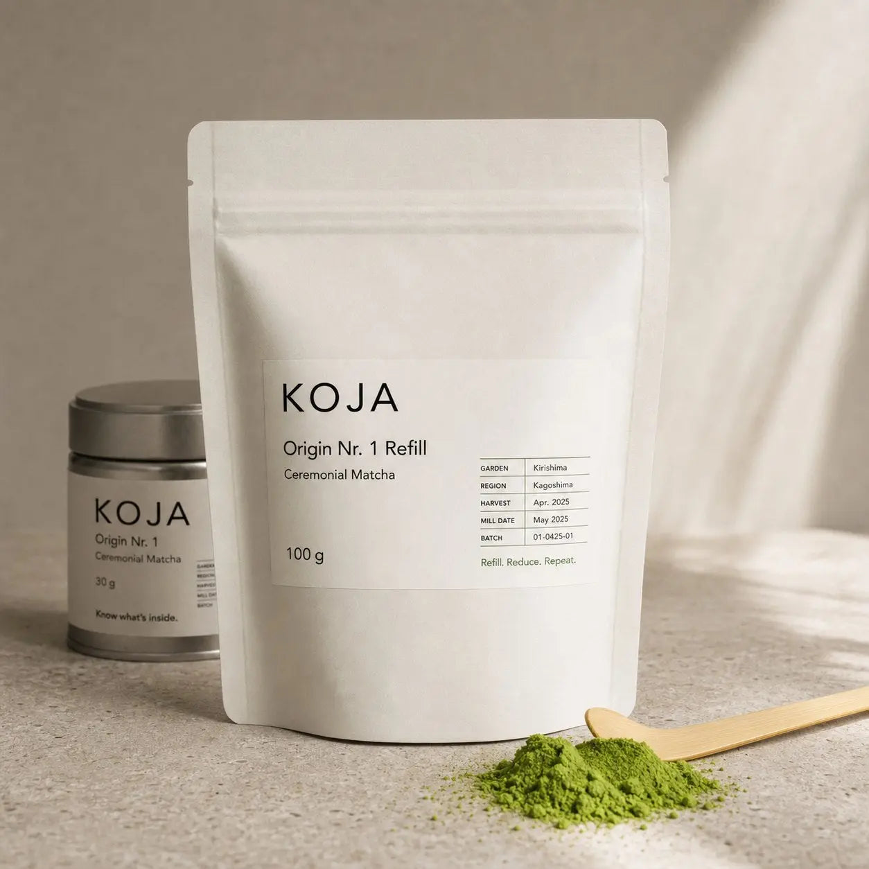 Kagoshima Ceremonial Matcha Refill 100 g Nachfüllbeutel