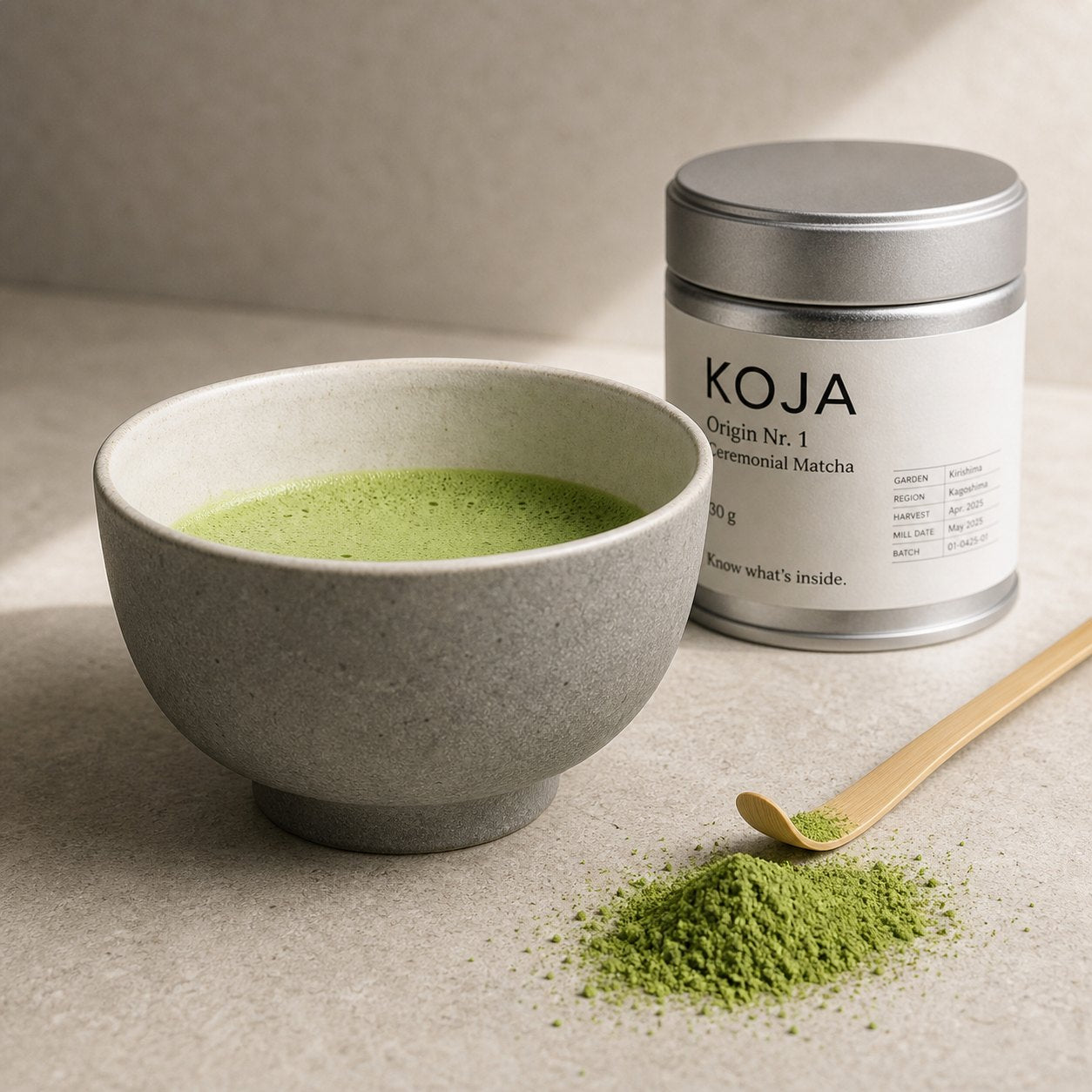 Breite Keramik-Chawan Matcha-Schale