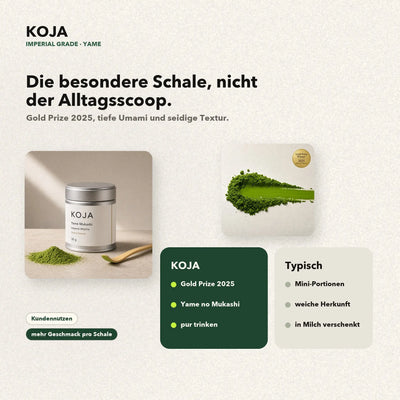 Yame Imperial Matcha: Gold Prize 2025 und natürliche Süße